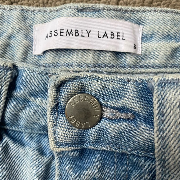 Assembly Label Women 100% Cotton Denim Hot Pants Jean Shorts Sz AU6 W24 - Picture 3 of 9